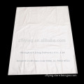 60x60cm flat top white plain plastic bag 25mic, 50pcs/bundle
